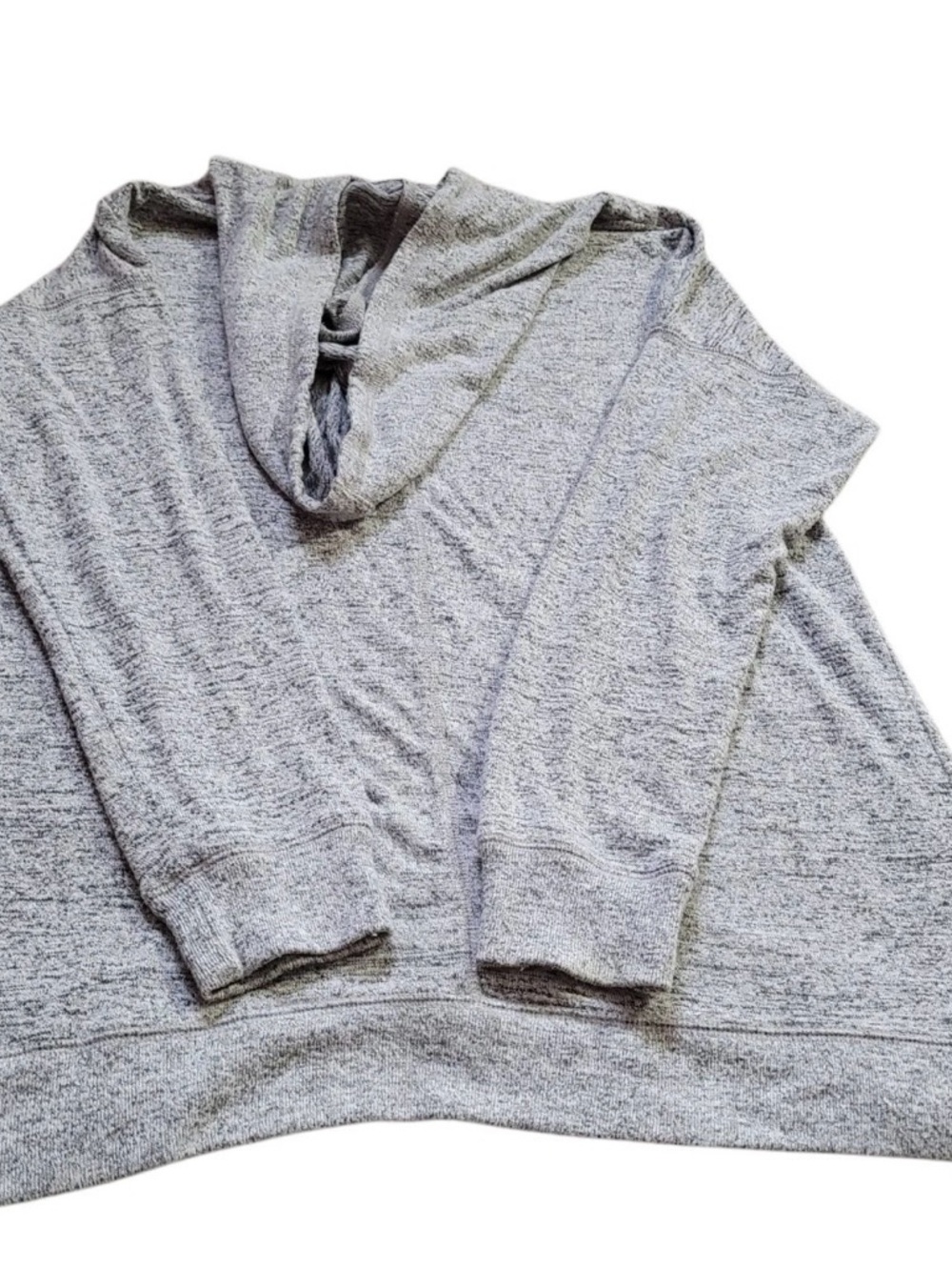 Gilligan & O'Malley Heather Gray Zip-Up Hooded Sweater - Picture 2 of 5